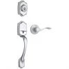 Weiser Deadbolt Entrance Handleset - Brentwood - Satin Chrome