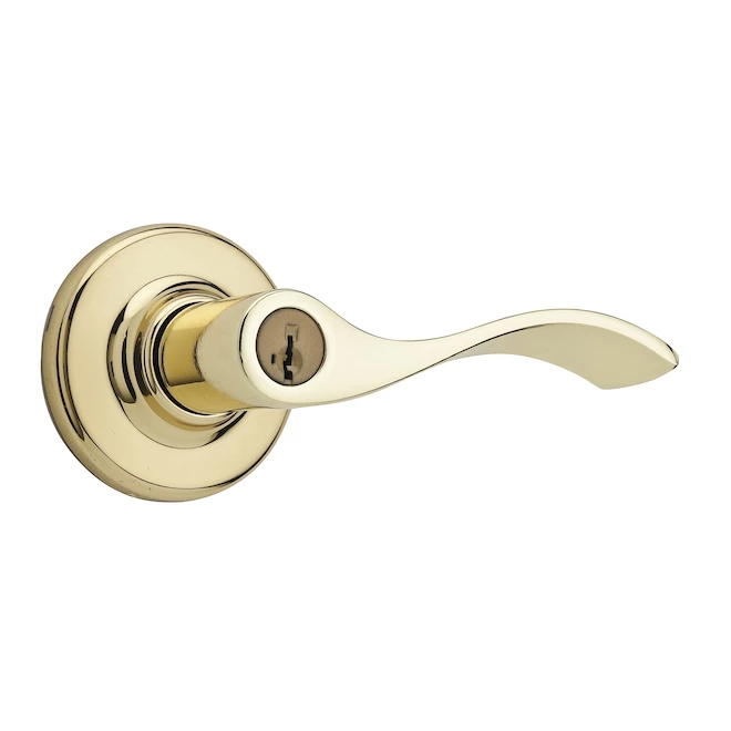 Weiser Belmont Polished Brass SmartKey Keyed Entry Door Handle 3 Weiser Belmont Polished Brass SmartKey Keyed Entry Door Handle