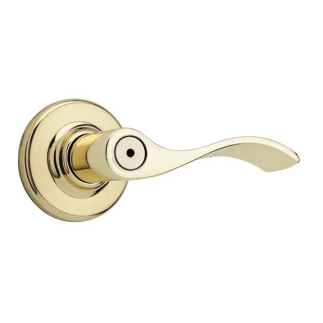 Weiser Belmont Polished Brass Privacy Lever Handle 3 Weiser Belmont Polished Brass Privacy Lever Handle