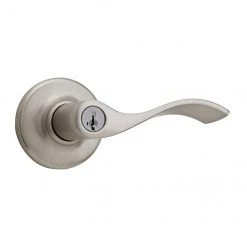 Weiser Belmont Satin Nickel SmartKey Keyed Entry Lever Handle