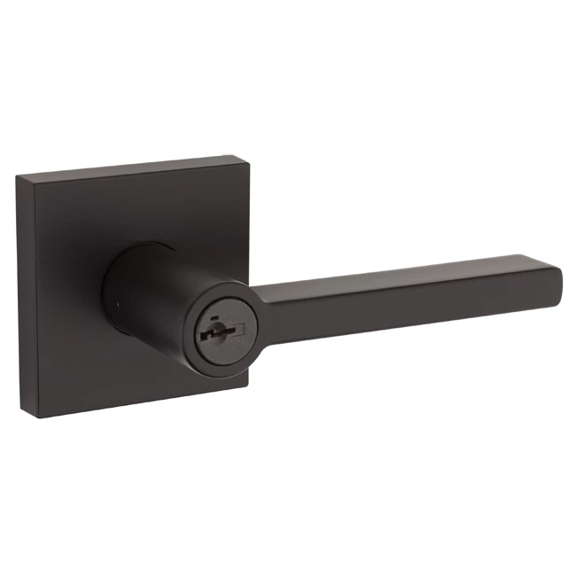Keyed Door Lever - "Halifax" - Matte Black 3 Keyed Door Lever - "Halifax" - Matte Black