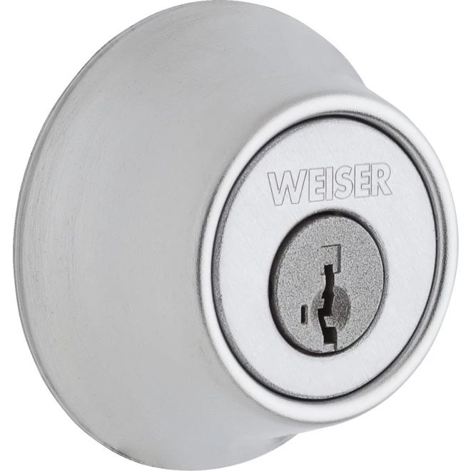 Weiser - "Element" Single Cylinder Deadbolt - Satin Chrome 3 Weiser - "Element" Single Cylinder Deadbolt - Satin Chrome