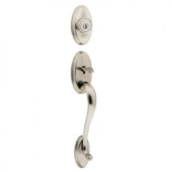 Weiser Entrance Gripset - Shelburne/Toluca - Satin Nickel