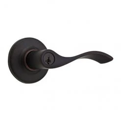 Weiser Belmont SmartKey Entrance Lever - Venetian Bronze