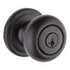 Weiser Troy Entrance Knob - Brass - Matte Black 1 Weiser Troy Entrance Knob - Brass - Matte Black -Deals WEISER Store 09655840 L