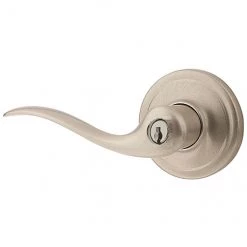 Weiser Locking Entrance Lever - Toluca - Satin Nickel