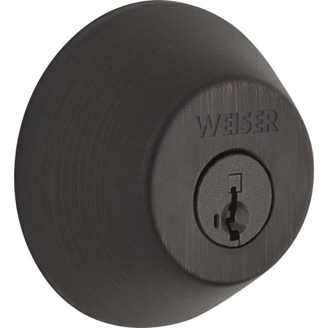 Weiser Single-Cylinder Deadbolt - Welcome Home Series - Venetian Bronze 3 Weiser Single-Cylinder Deadbolt - Welcome Home Series - Venetian Bronze