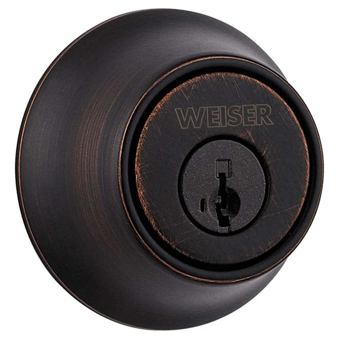 Weiser Single Cylinder Deadbolt - Elements Series - Venetian Bronze 3 Weiser Single Cylinder Deadbolt - Elements Series - Venetian Bronze