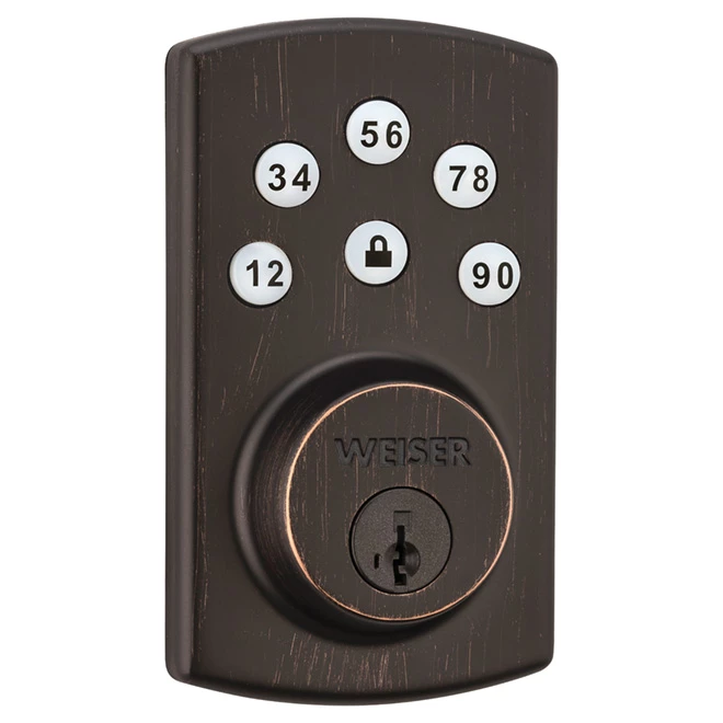 Electronic Lock - "Powerbolt 2" - Venetian Bronze 3 Electronic Lock - "Powerbolt 2" - Venetian Bronze