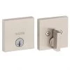 Weiser Single-Cylinder Deadbolt - Downtown - Square - Satin Nickel