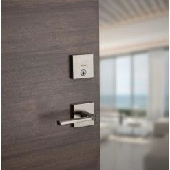 Weiser Single-Cylinder Deadbolt - Downtown - Square - Satin Nickel 7 Weiser Single-Cylinder Deadbolt - Downtown - Square - Satin Nickel -Deals WEISER Store 09656003c L