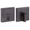 Weiser Single Cylinder Deadbolt - Downtown - Square - Venetian Bronze