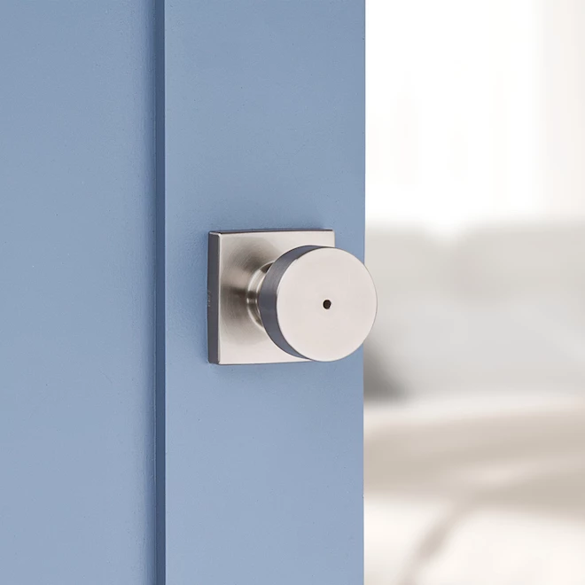 Weiser(R) Privacy Knob - Cambie - Zinc - Satin Nickel 4 Weiser(R) Privacy Knob - Cambie - Zinc - Satin Nickel - Image 2