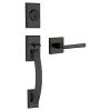 Weiser Deadbolt Entrance Handleset Tavaris Black Matte