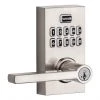Weiser SmartCode Electronic Residential Keyed Entry Lever - Satin Nickel - SmartKey Security- Reversible Handing 1 Weiser SmartCode Electronic Residential Keyed Entry Lever - Satin Nickel - SmartKey Security- Reversible Handing -Deals WEISER Store 09656081 L