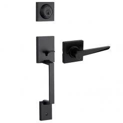 Weiser Entrance Handleset - Amador - Black Iron