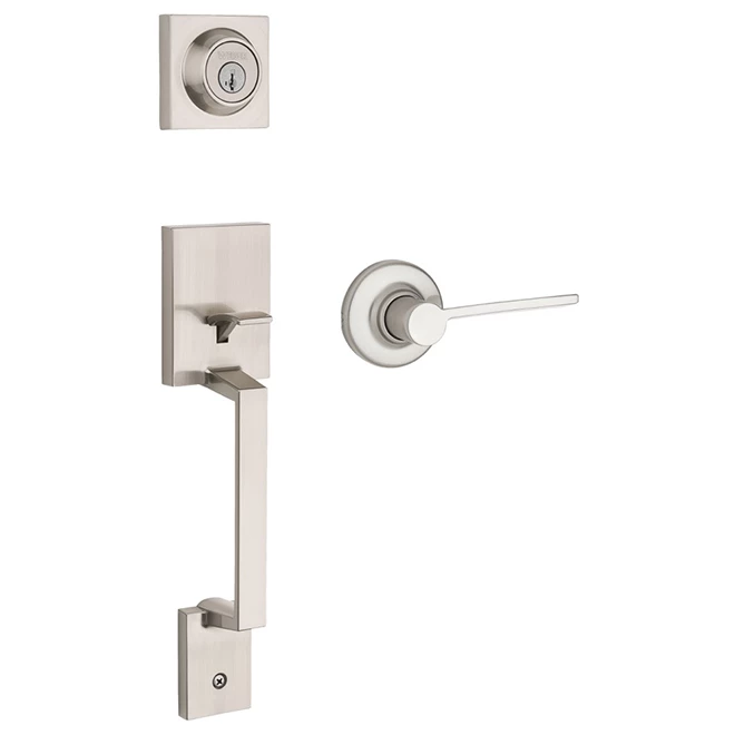 Weiser Entrance Handleset - Amador - Satin Nickel 3 Weiser Entrance Handleset - Amador - Satin Nickel