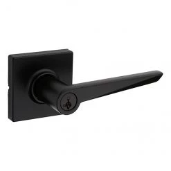Weiser Keyed Lever - Tristan - Square Rosette - Satin Nickel