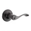 Weiser Keyed Lever - Belmont - Black Iron