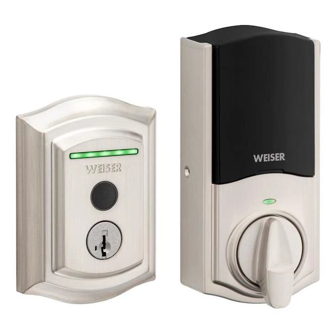 Weiser Halo Fingerprint Smart Lock - 4-in - Satin Nickel 4 Weiser Halo Fingerprint Smart Lock - 4-in - Satin Nickel - Image 2