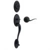 Weiser Shelburne Matte Black Entry Handleset with Toluca Lever Handle 2 Weiser Shelburne Matte Black Entry Handleset with Toluca Lever Handle -Deals WEISER Store 09656117 L