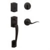 Weiser Prescott Venetian Bronze SmartKey Entry Handleset with Toluca Lever Handle
