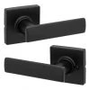 Weiser Breton Matte Black Passage Door Lever Handle