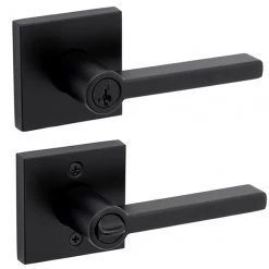 Weiser Halifax Entry Lever - Matte Black