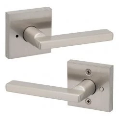 Weiser Halifax Privacy Lever - Satin Nickel