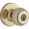Weiser Fairfax Keyed Entry Knobs - Brass
