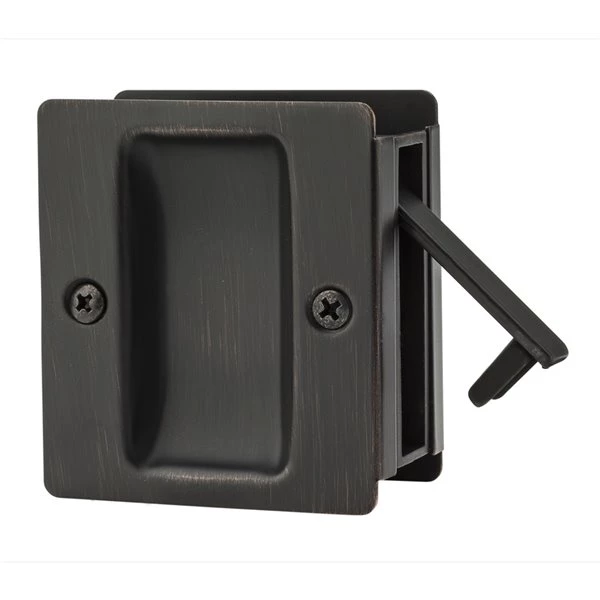 Weiser Square Pocket Door Lock - Venetian Bronze 3 Weiser Square Pocket Door Lock - Venetian Bronze