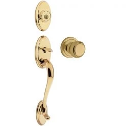 Weiser Shelburne x Troy Handleset - Brass